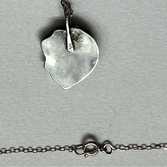 Vintage Southwestern Turquoise Coral Sterling Silver Necklace - Picture 10 of 10